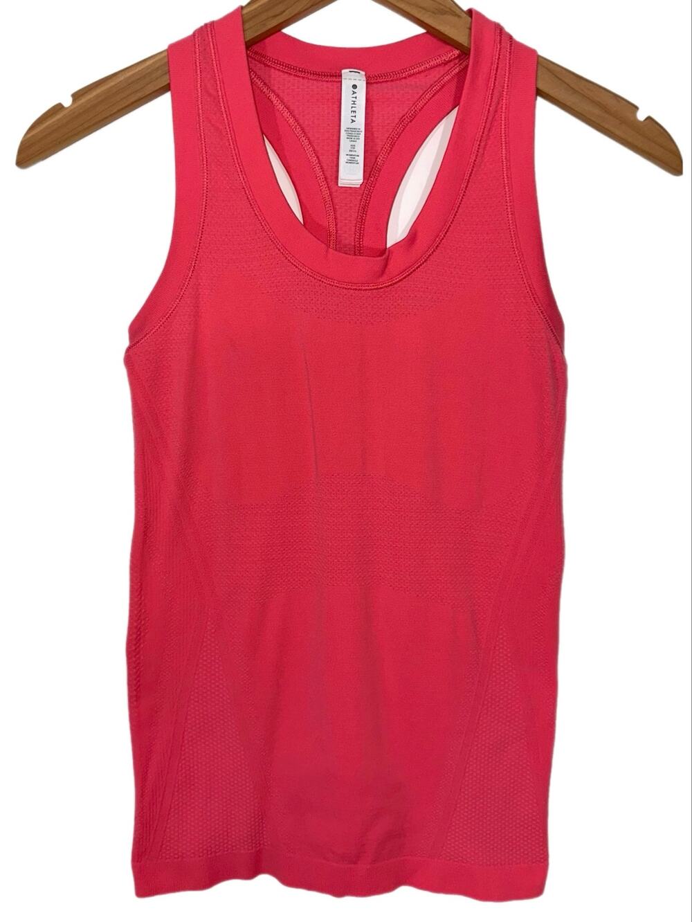 Athleta Hot Pink Momentum Scoop Neck Racerback Athletic Tank Top Size XXS
